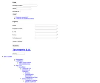 Tecnosolo.com.br(Tecnosolo S.A) Screenshot