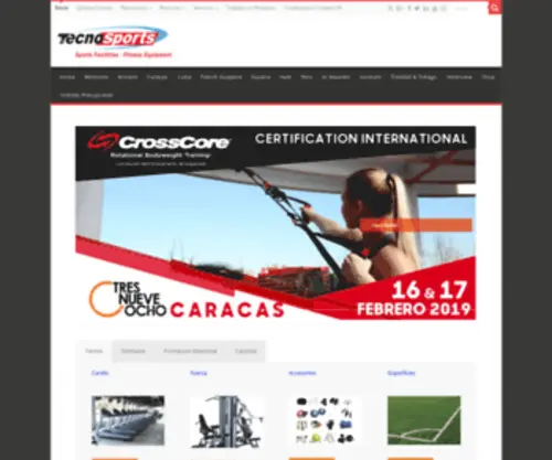 Tecnosports.info(TECNOSPORTS la más amplia selección de máquinas para Gimnasios) Screenshot