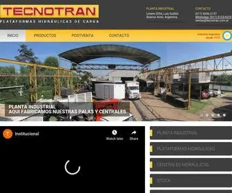 Tecnotran.com.ar(Plataformas hidráulicas de carga) Screenshot