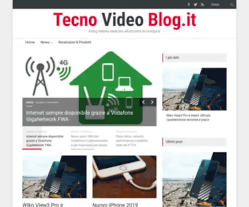 Tecnovideoblog.it(Ultime notizie sul mondo della tecnologia) Screenshot