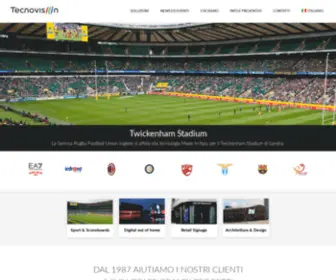 Tecnovision.com(Digital Signage Company Ledwall Totem DOOH display Vetrine digitali) Screenshot