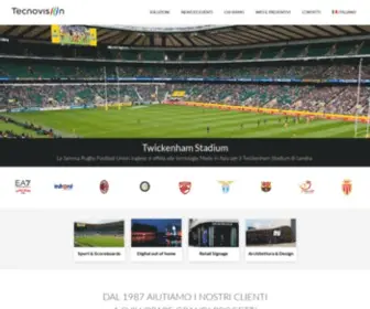 Tecnovision.it(Digital Signage Company Ledwall Totem DOOH display Vetrine digitali) Screenshot
