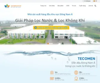 Tecomen.com(Tập Đoàn Hàng đầu Đông Nam Á trong lĩnh vực Nước và Không khí) Screenshot
