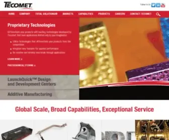 Tecomet.com(Medical Device) Screenshot