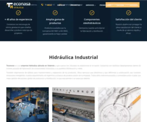 Teconasa.com(Hidráulica industrial) Screenshot