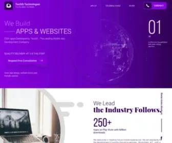 Tecorb.com(Android and iOS Application Development Company) Screenshot