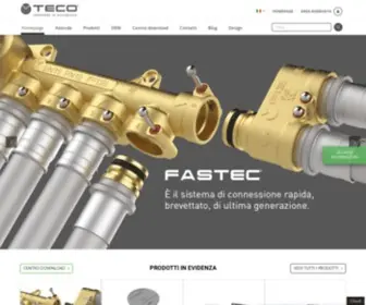 Tecosrl.it(Valvole a sfera da incasso gas e acqua e dispositivi di sicurezza) Screenshot