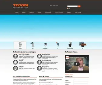 TecPodium.com(Tecom Electronics) Screenshot