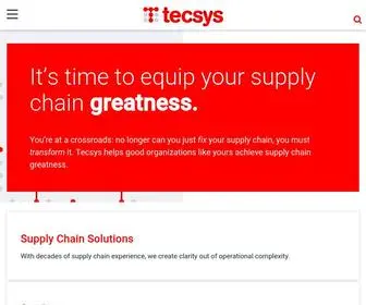Tecsys.com(Tecsys’ supply chain management software) Screenshot
