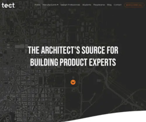 Tectapp.com(Helping manufacturers connect with design professionals) Screenshot