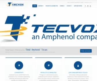 TecVox.com(Amphenol Tecvox) Screenshot