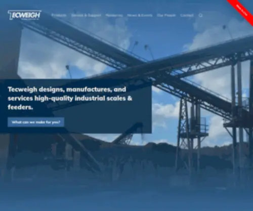 Tecweigh.com(Industrial Scale & Feeder Manufacturer) Screenshot