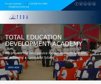 Tedaschools.org(Total Education Development Academy Schools) Screenshot