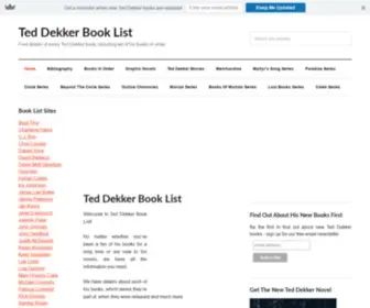 Teddekkerbooklist.com(Ted Dekker Book List) Screenshot