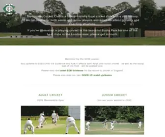 Teddingtoncc.co.uk(Teddington Cricket Club) Screenshot