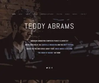 Teddyabrams.com(Teddy Abrams) Screenshot