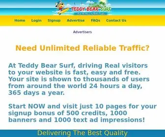 Teddybearsurf.com(Teddy Bear Surf) Screenshot