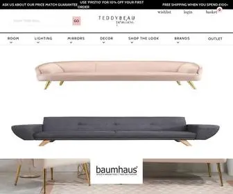 Teddybeau.com(Teddy Beau Luxury Interiors) Screenshot