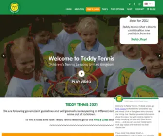 Teddytennisuk.co.uk(Teddy Tennis United Kingdom offers children's tennis lessons in an educational programme) Screenshot