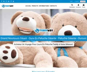 Teddyway.fr(Grand Nounours Géant) Screenshot