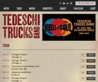 Tedeschitrucksband.com(Tedeschi Trucks Band) Screenshot