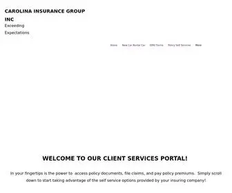 Tedeubanks.com(Carolina Insurance Group Inc) Screenshot