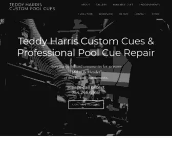 Tedharris.com(Teddy Harris Custom Billiard Cues and Professional Repairs) Screenshot