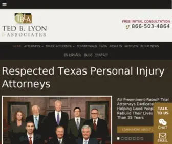 Tedlyon.com(Mesquite Personal Injury Lawyer) Screenshot