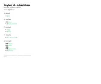 Tedmiston.com(Taylor d) Screenshot