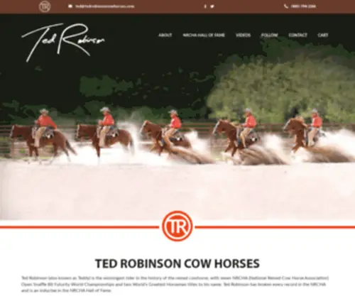 Tedrobinsoncowhorses.com(Ted Robinson) Screenshot