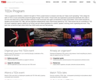 Tedx.com(TEDx Program) Screenshot