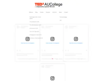 TedXaucollege.com(TEDxAUCollege) Screenshot