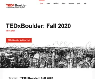 TedXboulder.com(TEDxBoulder's mission) Screenshot