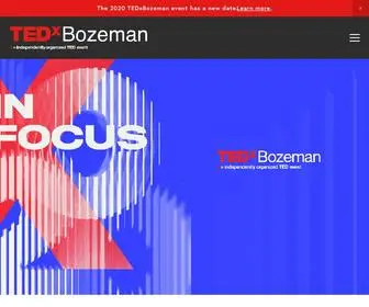 TedXbozeman.com(TEDxBozeman) Screenshot