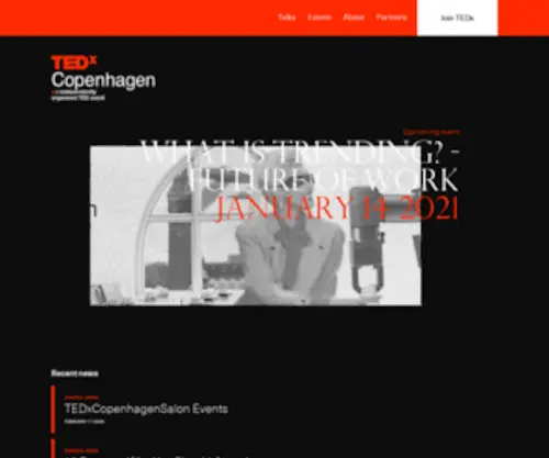 TedXcopenhagen.dk(Ideas worth spreading) Screenshot