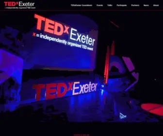 TedXexeter.com(Ideas worth spreading) Screenshot