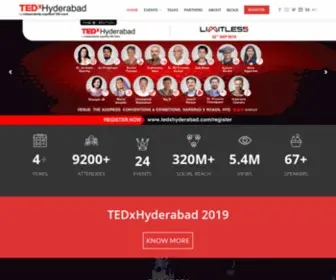 TedXhyderabad.com(Building a community of Thinkers) Screenshot