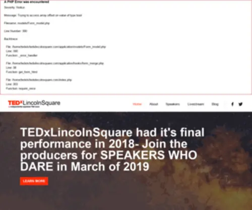 TedXlincolnsquare.com(TedXlincolnsquare) Screenshot