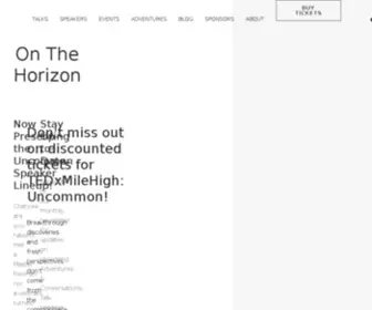 TedXmilehigh.com(Ideas Worth Spreading) Screenshot
