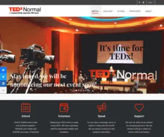 TedXnormal.net(ENGAGE your minds and INSPIRE new ways of thinking) Screenshot