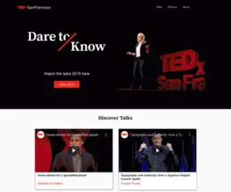 TedXsanfrancisco.com(Dare to Know) Screenshot