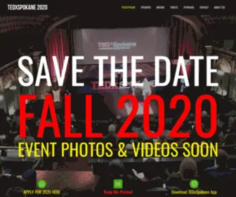 TedXspokane.com(TEDxSpokane 2021 will be hosted LIVE and IN) Screenshot