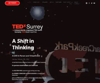 TedXsurrey.ca(TEDxSurrey) Screenshot