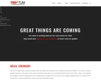 TedXtum.com(TEDxTUM is an independently organized TED event based at the Technical University of Munich) Screenshot