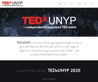 TedXunyp.cz(TEDxUNYP is an event that brings together bright minds to give talks that are idea) Screenshot