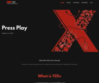 TedXuw.com(TEDxUW is the University of Waterloo's official) Screenshot