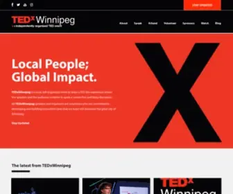 TedXwinnipeg.ca(TEDxWinnipeg holds a one) Screenshot
