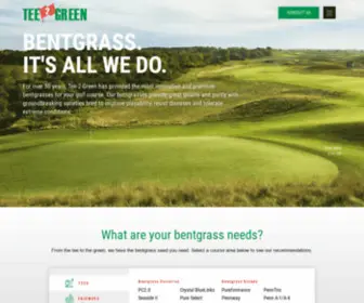 Tee-2-Green.com(Bentgrass) Screenshot