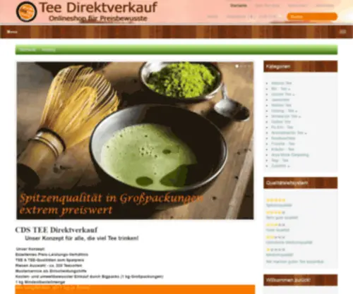 Tee-Direktverkauf.de(Tee Direktverkauf) Screenshot