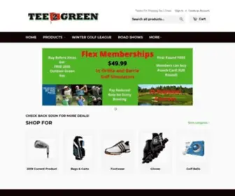 Tee2Green.net(Everything for the Golfer) Screenshot